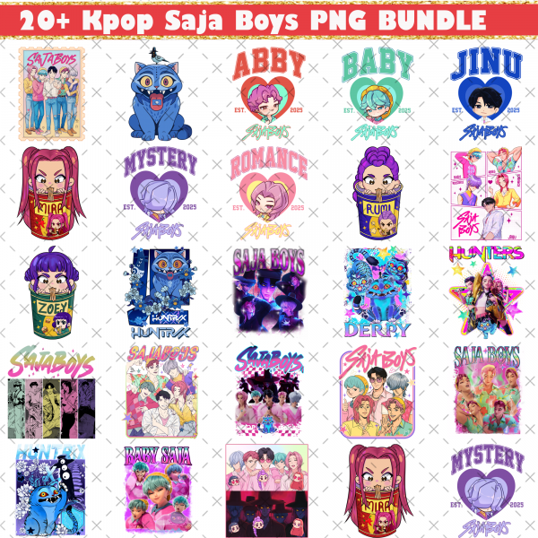 20+ Bundle Kpop Saja Boys Png, Kpop Huntrix Png, Saja Boys Fan Gifts, Demon Hunters Fan Art, Kpop Demon Hunters Bundle