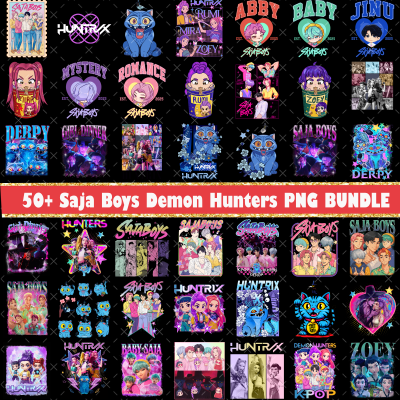 50+ Kpop Saja Boys Png Bundle,  Kpop Demon Hunters Bundle, Kpop Huntrix Png, Saja Boys Fan Gifts, Demon Hunters Fan Art