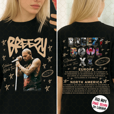 Breezy Bowl XX T-Shirt, Chris Brown Stadium World Tour Shirt, Chris Brown Shirt, Chris Brown Concert Shirt, Chris Brown Album Tee