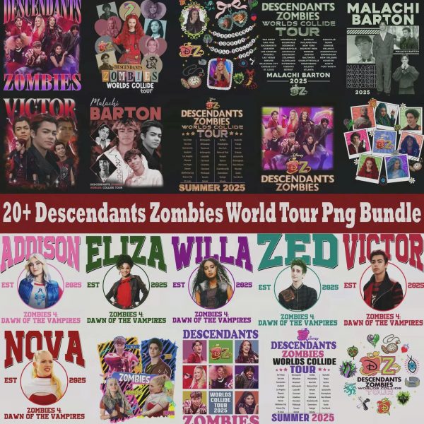 40+ Descendant Summerfest Zombies World Tour Png Bundle, The Rise Of Red Group, Descendants Concert Worlds Collide Tour 2025 Music Festival